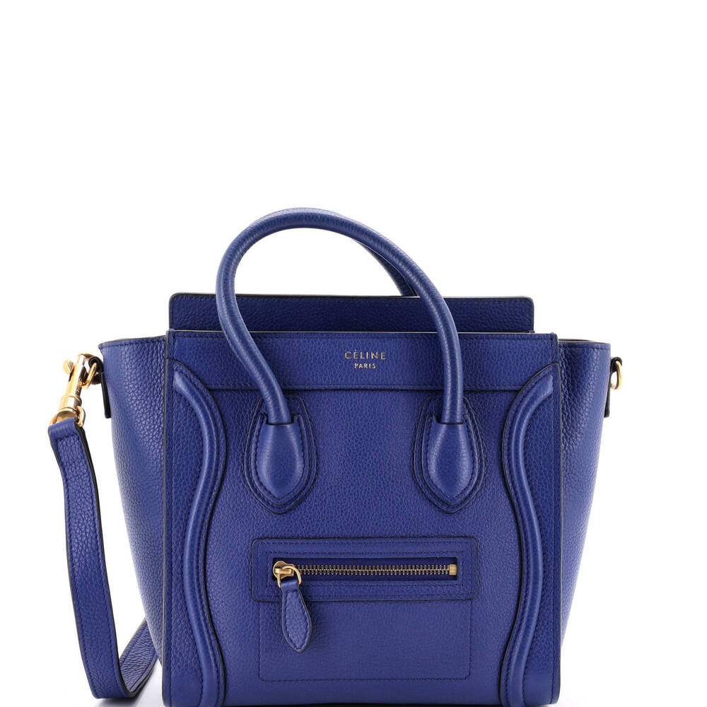 Celine Nano Luggage Bag Grainy Leather